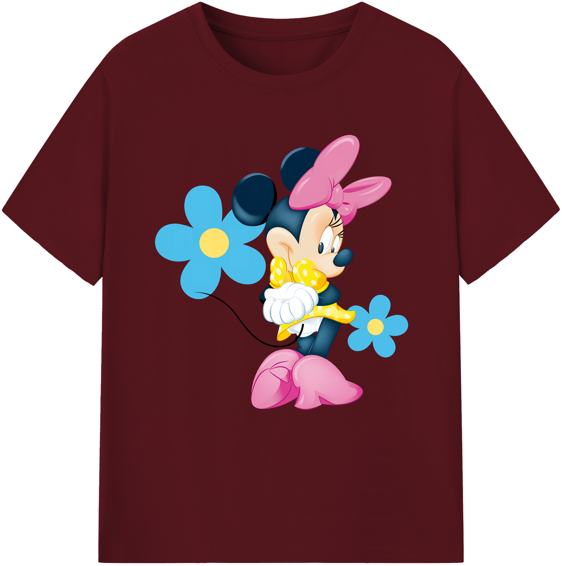 （画像用） ミッキーマウス Mickey Mouse 綿100％半袖Tシャツ（フロントプリント）